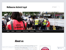 Tablet Screenshot of melbourneactivistlegalsupport.org